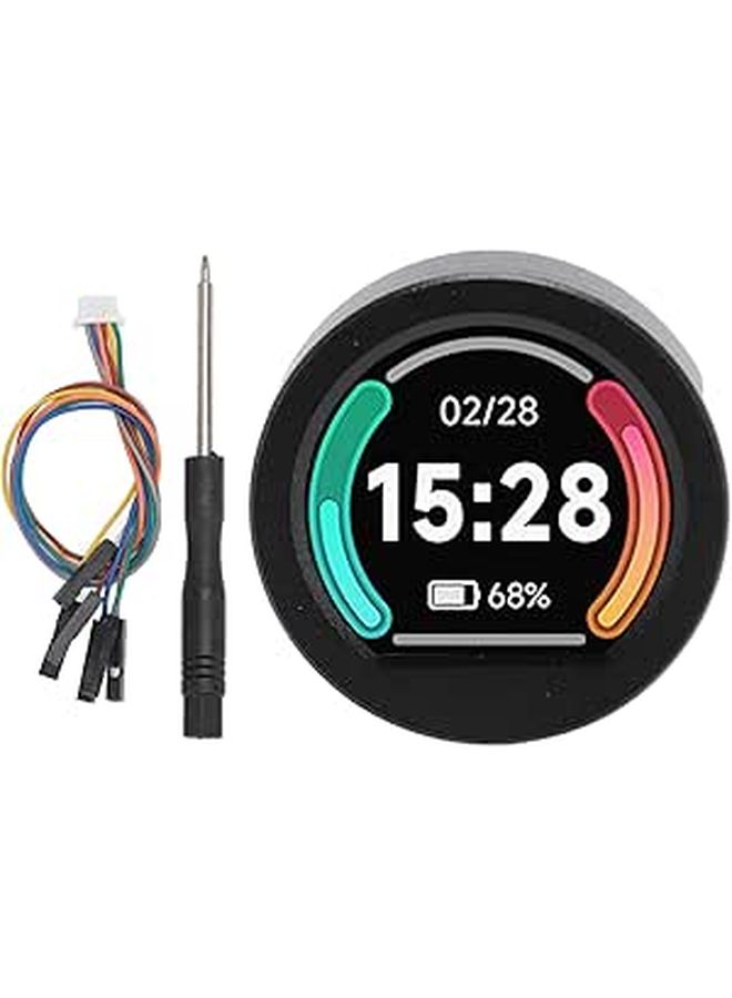 لوحة تطوير المعالجات الدقيقة RP2040 مع شاشة LCD دائرية بقياس 0.99 بوصة وذاكرة SRAM سعة 264 كيلوبايت وذاكرة فلاش سعة 2 ميجابايت - Image 1