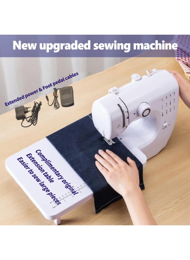 ASIV Product Title: Mini Portable Electric Sewing Machine (Beginner-Friendly) - 12 Stitch Patterns + Foot Pedal + 6 Replacement Presser Feet + Extension Table - Image 3