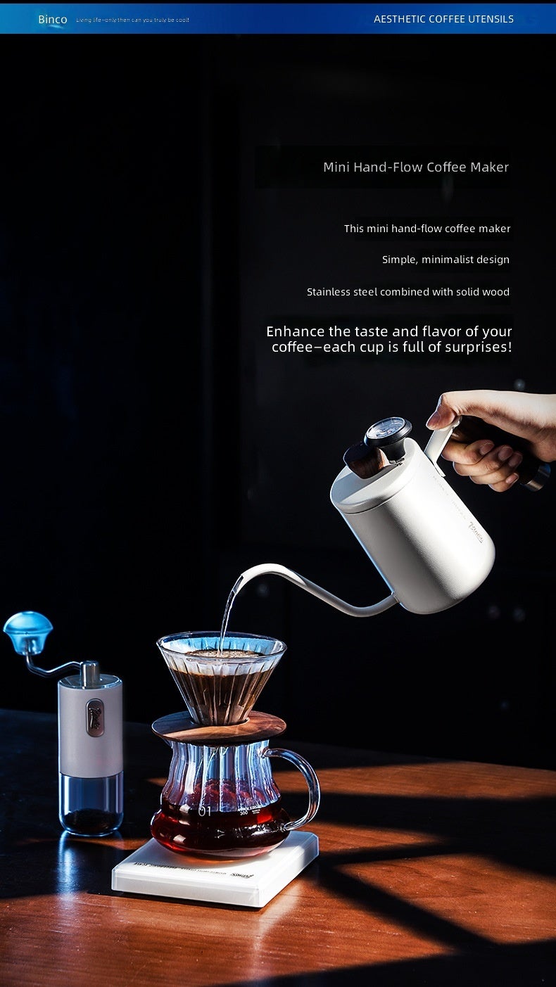 Bincoo Hand Drip Coffee Maker - Compact Portable Stainless Steel Brewer - Image 5