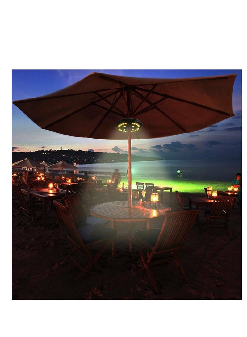 Camping Lamp Outdoor Patio Umbrella Light 3 Brightness Modes Cordless 28 LED Lights Battery Operated,Umbrella Pole Light for Tent Umbrellas,Camping Tents or Outdoor Use, Umbrella Tent Lamp