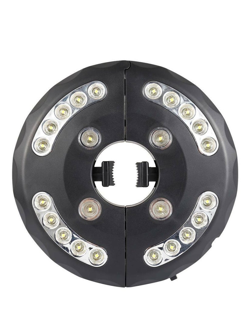 Camping Lamp Outdoor Patio Umbrella Light 3 Brightness Modes Cordless 28 LED Lights Battery Operated,Umbrella Pole Light for Tent Umbrellas,Camping Tents or Outdoor Use, Umbrella Tent Lamp