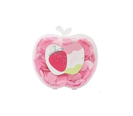 CRADIAX Trave Paper Soap for Kids Apple Shape Plastic Storage Box Hand Wash Paper Soap for GirlsBoys EasyToUse Flower Petals for Clean  Clear PACK OF 1 - Image 1