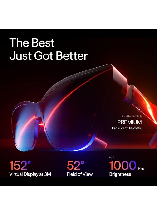 VITURE Luma Pro XR Glasses — 152” 1200p 120Hz Ultra Sharp Display, 52° FOV, Electrochromic Film, Harman Audio, AR Glasses for iPhone 17/16/15, Android, Mac, PC, Steam Deck, Switch 2-Regular - Image 2