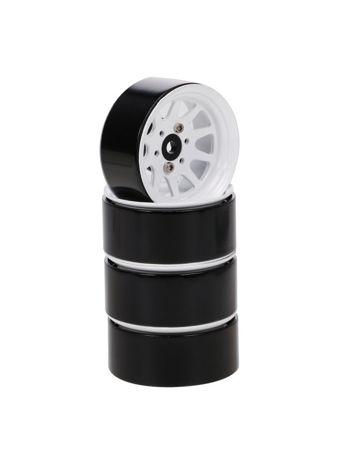 NIBEMINENT 4-Piece Wheel Rim Hub Set For Traxxas TRX4 Redcat RC Car - Image 1