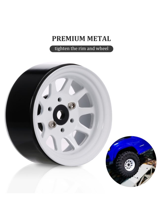 NIBEMINENT 4-Piece Wheel Rim Hub Set For Traxxas TRX4 Redcat RC Car - Image 4