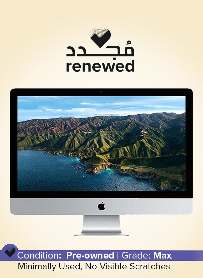 Apple Renewed – iMac (2014) A1419 Desktop With 27-Inch Display, Intel Core i5 Processor/8GB RAM/128GB SSD+1TB HDD/2GB AMD Radeon R9 M290 Graphics English Silver - Image 1