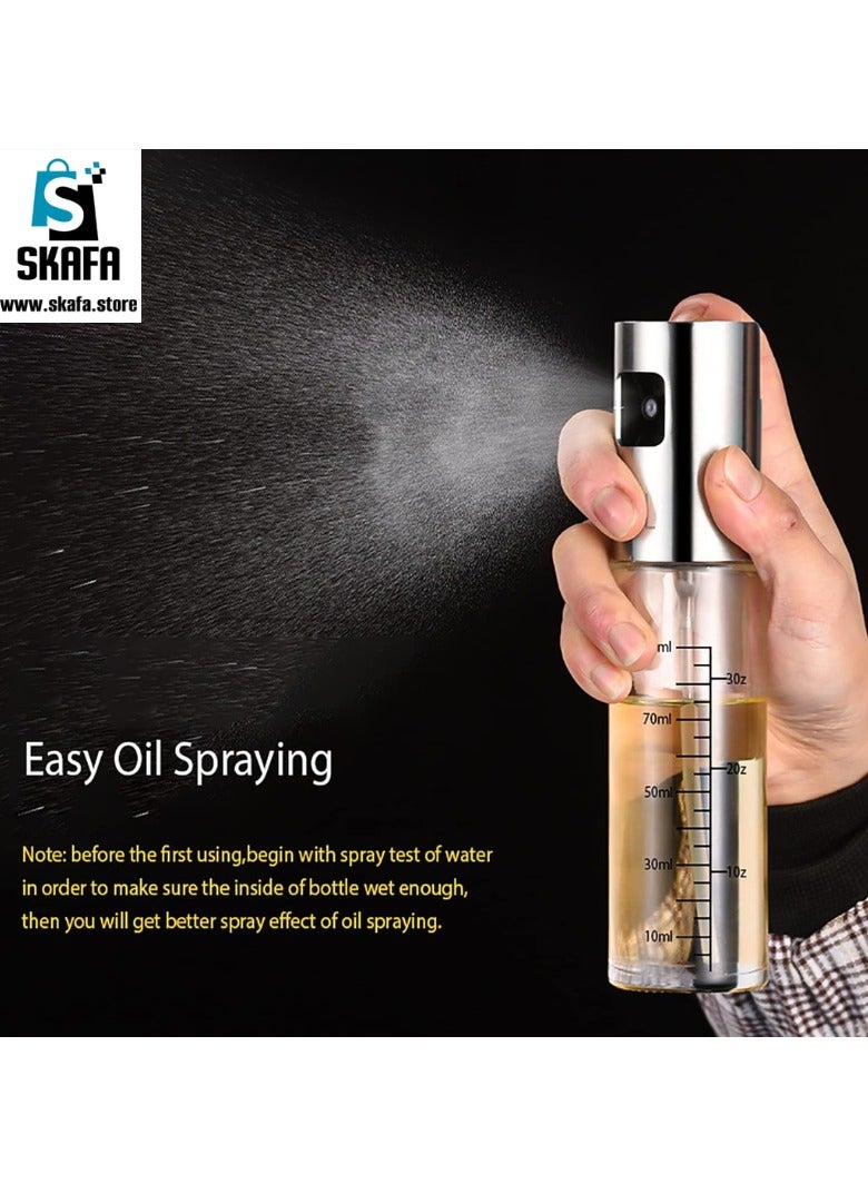 SKAFA Oil Spray Bottle | Olive Oil Sprayer Spray Bottle | Oil Sprayer | Oil Sprayer Dispenser Set for BBQ, Cooking, Salad 100ML - Image 4
