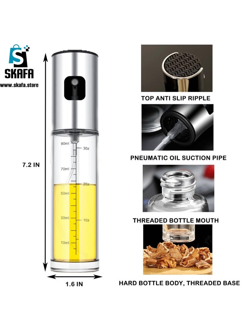 SKAFA Oil Spray Bottle | Olive Oil Sprayer Spray Bottle | Oil Sprayer | Oil Sprayer Dispenser Set for BBQ, Cooking, Salad 100ML - Image 5