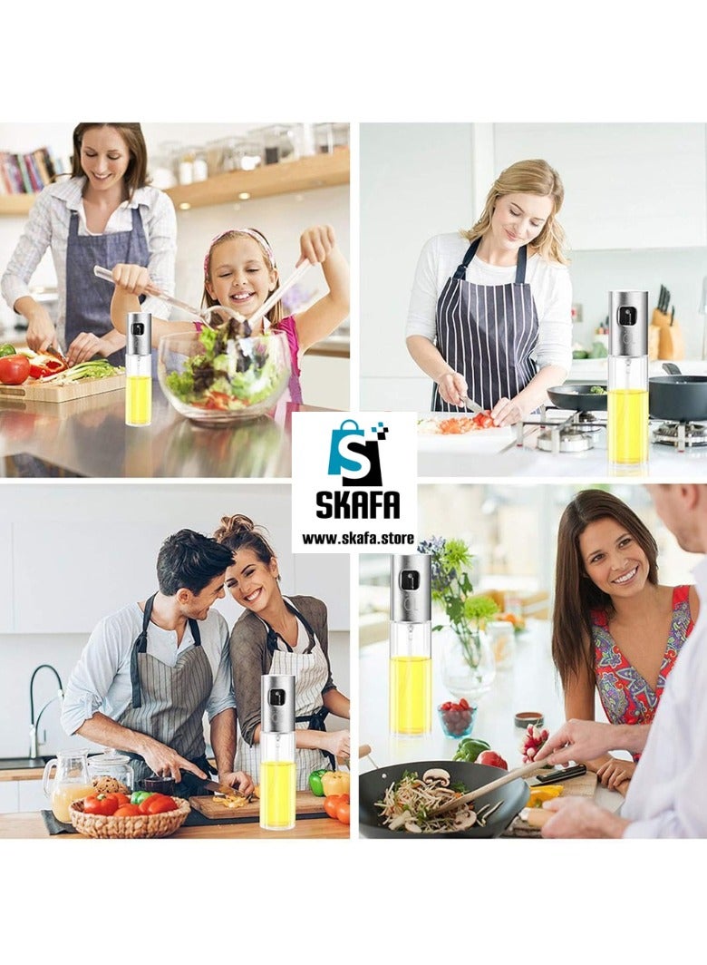SKAFA Oil Spray Bottle | Olive Oil Sprayer Spray Bottle | Oil Sprayer | Oil Sprayer Dispenser Set for BBQ, Cooking, Salad 100ML - Image 3