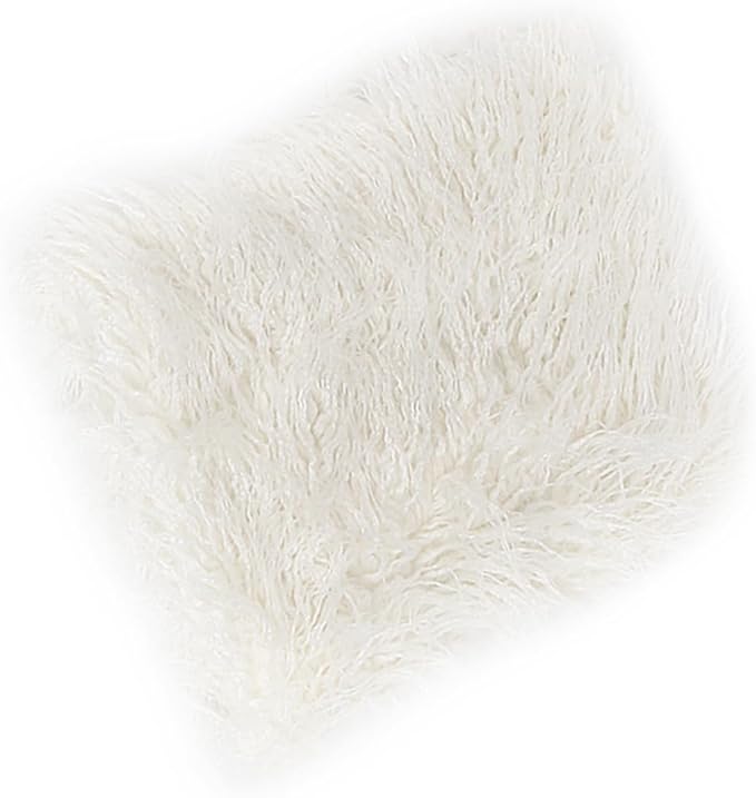 Soft White Photography Blanket 60x70cm Newborn Photo Props Cozy Background Mat - Image 1