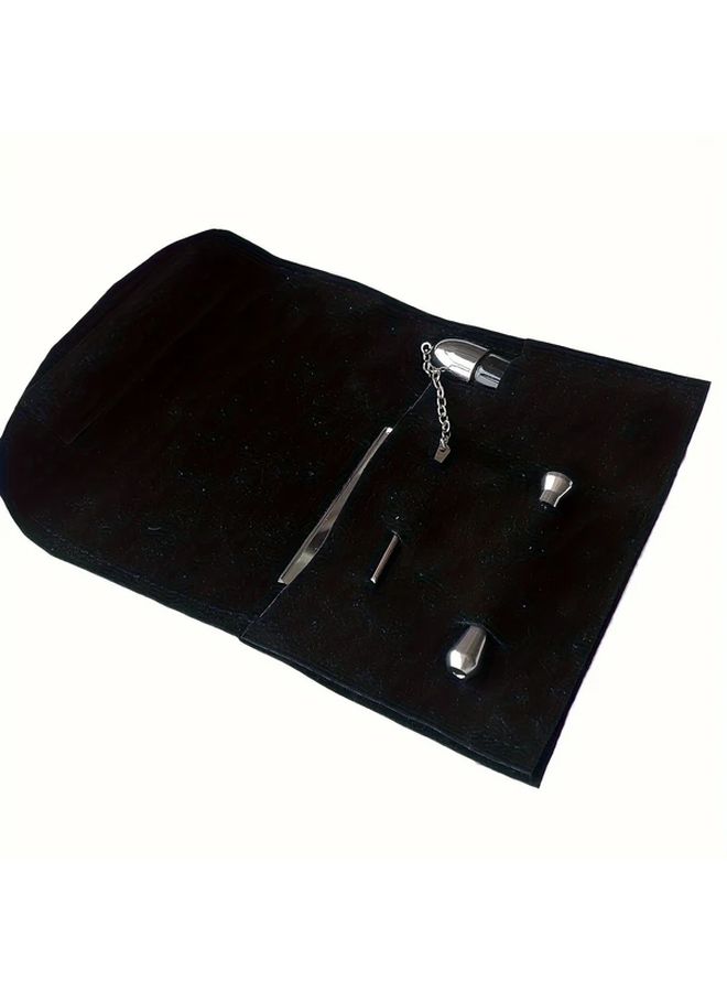 Black Medicine Cutter And Pill Grinder Portable Tablet Crusher With Blade Compact Medication Splitter Device For Travel And Hospital Use Durable Case For Capsule Crushing - Image 3