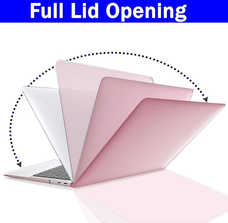 GVTECH Case for MacBook Air 13.6 inch 2026 2025 2024-2022 Release M5 A3449 M4 A3240 M3 A3113 M2 A2681, Plastic Hard Shell & Keyboard Cover & Screen Protector, Metallic Rose Gold - Image 5