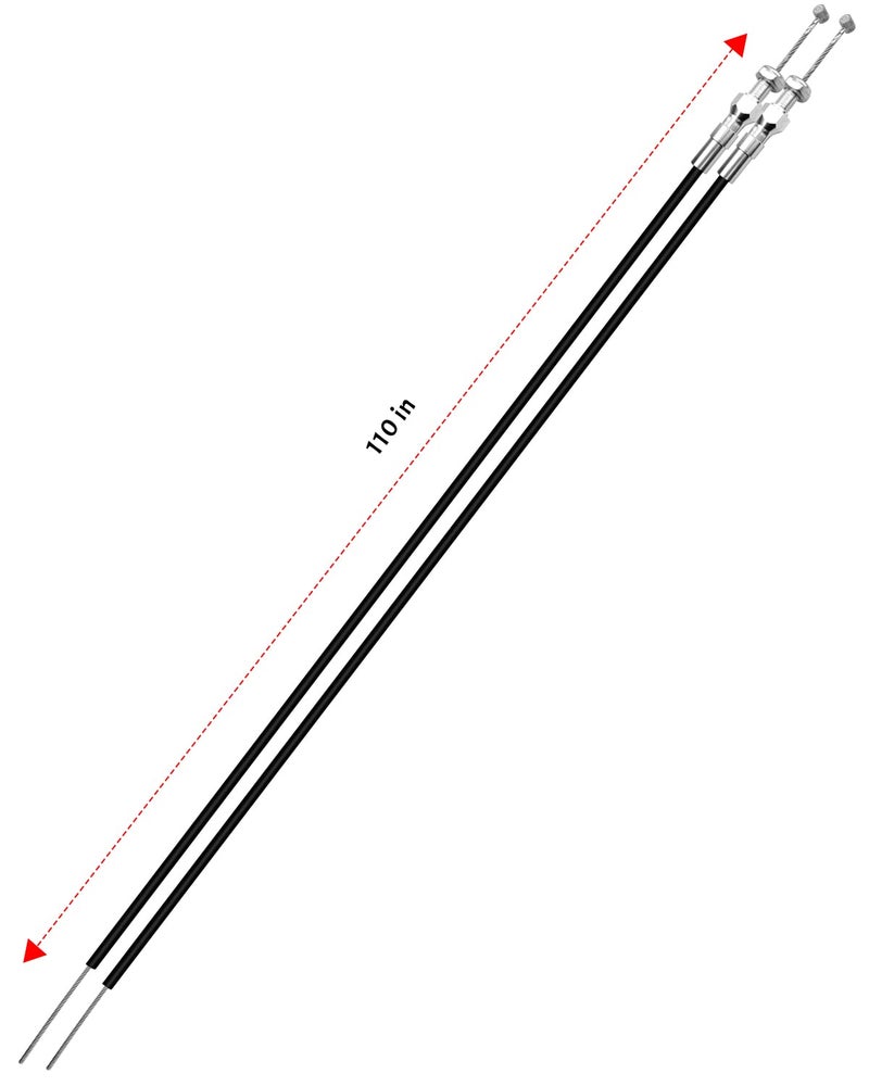 AUGREX 330-9371 Parking Brake Cable Kit Fit for Wilwood 110" Long Cables with a 97" Long Sheath, Universal Emergency Brake Cable Repair Kit - Image 5