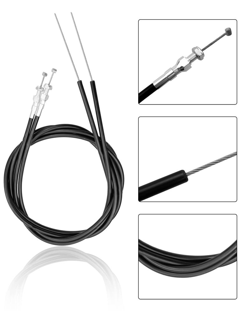 AUGREX 330-9371 Parking Brake Cable Kit Fit for Wilwood 110" Long Cables with a 97" Long Sheath, Universal Emergency Brake Cable Repair Kit - Image 3