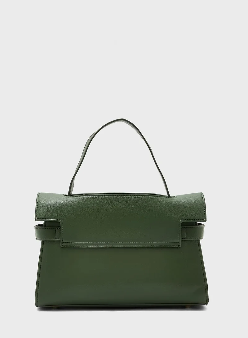 Khizana Clasp Satchel Bag
