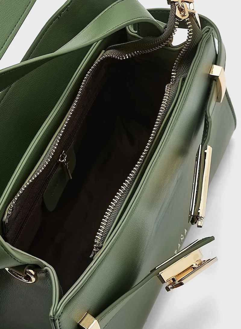 Khizana Clasp Satchel Bag