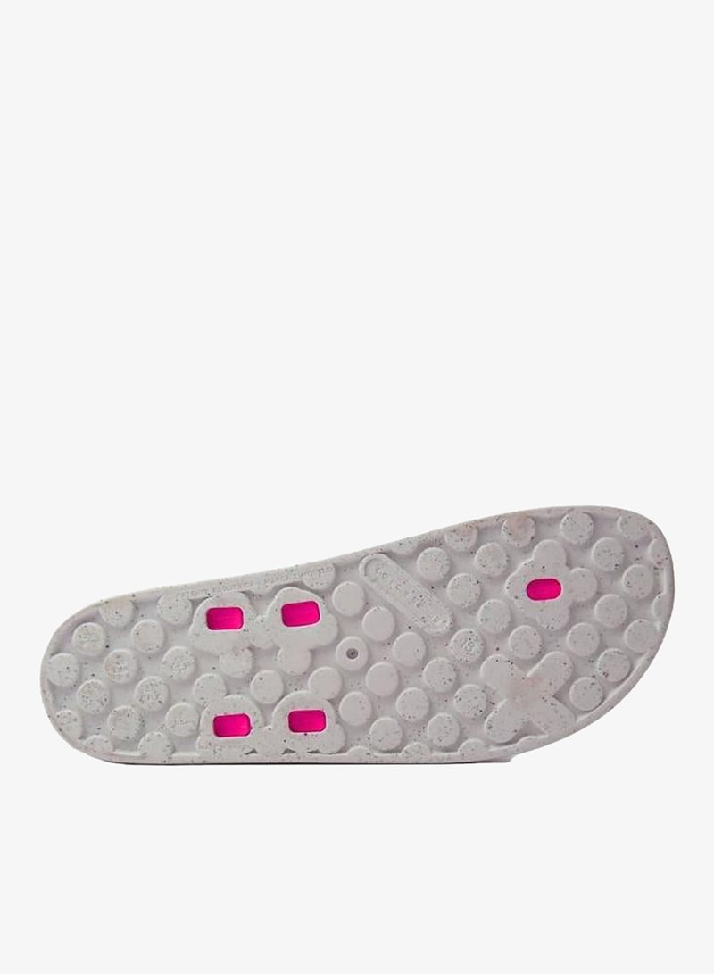 Voices Smooth Stone Women'S Anti Slip Sole  Colored Strap Sandals - White/Pink - Image 5