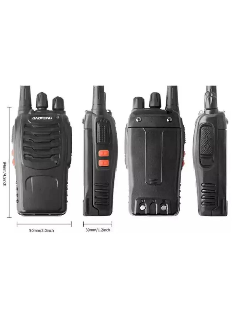Baofeng Portable Two-Way Radio with Extended Range, Built-in LED Indicators, High-Gain Antenna, Rechargeable Li-Ion Battery & Charging Dock – Ideal for Outdoor Adventures, Desert Trips, Camping, Hiking, and Industrial Use.  - Image 2