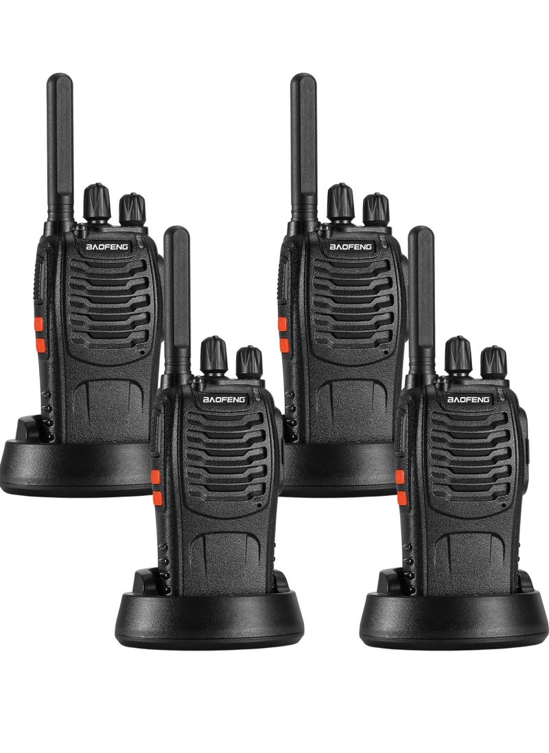 Baofeng Portable Two-Way Radio with Extended Range, Built-in LED Indicators, High-Gain Antenna, Rechargeable Li-Ion Battery & Charging Dock – Ideal for Outdoor Adventures, Desert Trips, Camping, Hiking, and Industrial Use.  - Image 1