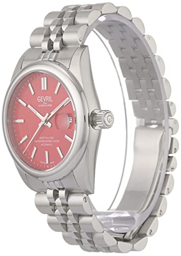 Gevril 48912-1 Men's West Village Automatic Watch, 316L Stainless Steel Bracelet with Deployment Buckle - Image 4