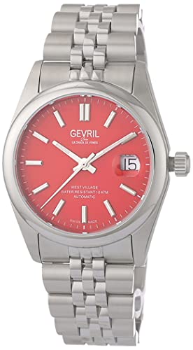 Gevril 48912-1 Men's West Village Automatic Watch, 316L Stainless Steel Bracelet with Deployment Buckle - Image 1