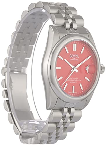 Gevril 48912-1 Men's West Village Automatic Watch, 316L Stainless Steel Bracelet with Deployment Buckle - Image 3