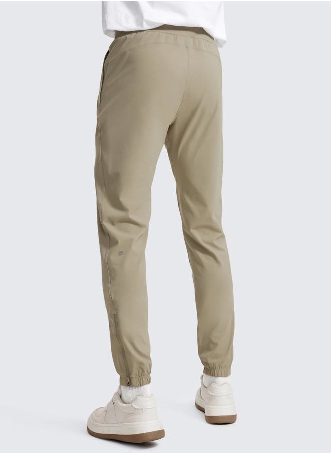 CRZ YOGA - Mens 4-Way Stretch Golf Joggers with Pockets 30" - Track Gym Athletic Workout Hiking Pants Khali Barley Medium - Image 1
