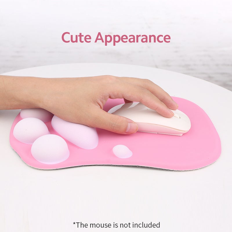 Silicone Wrist Pad Cute Cat Claw Silicone Pad Anti-slip Pad Smooth Movement Accurate Positioning Black - Image 2