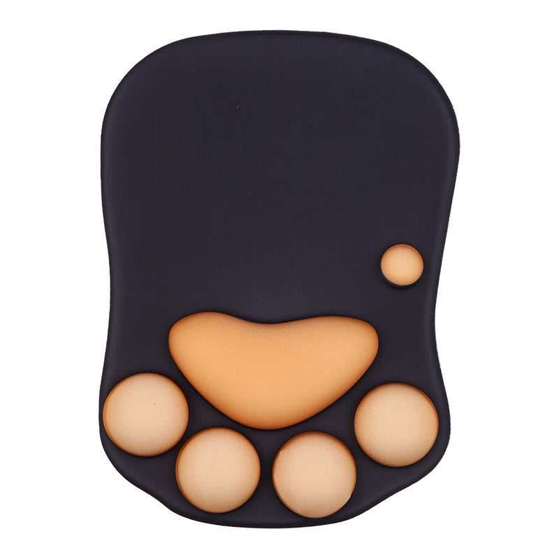 Silicone Wrist Pad Cute Cat Claw Silicone Pad Anti-slip Pad Smooth Movement Accurate Positioning Black - Image 1
