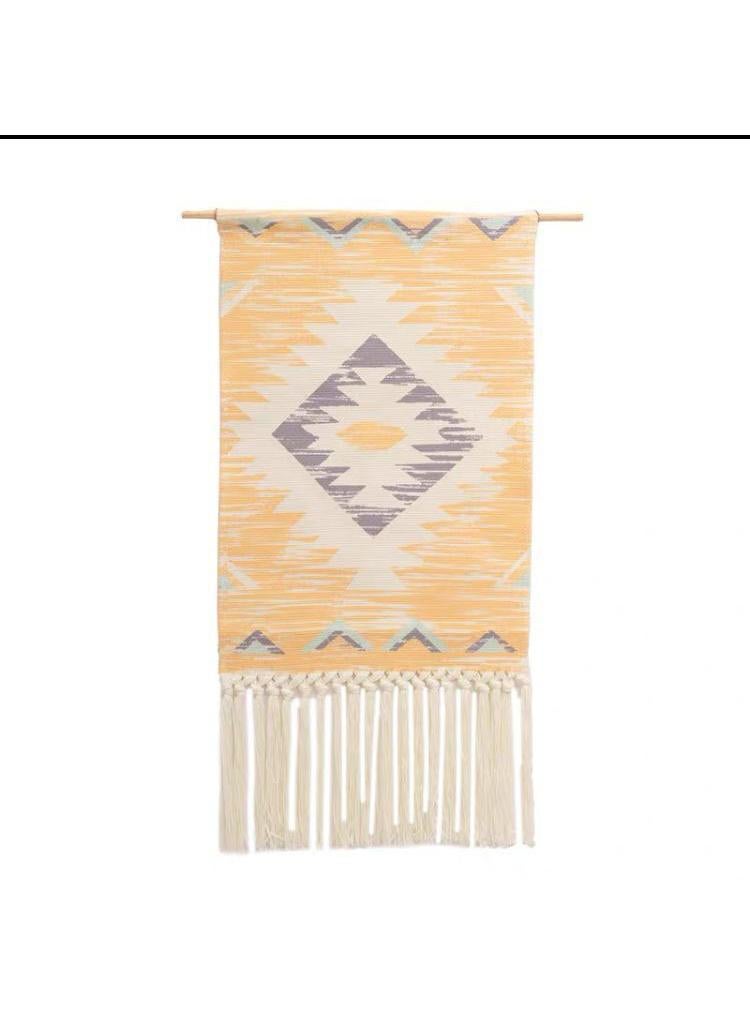 Bluejw Bohemian Wall Hanging Tapestry With Tassel Wall Decoration Of Living Room And Bedroom - Image 1