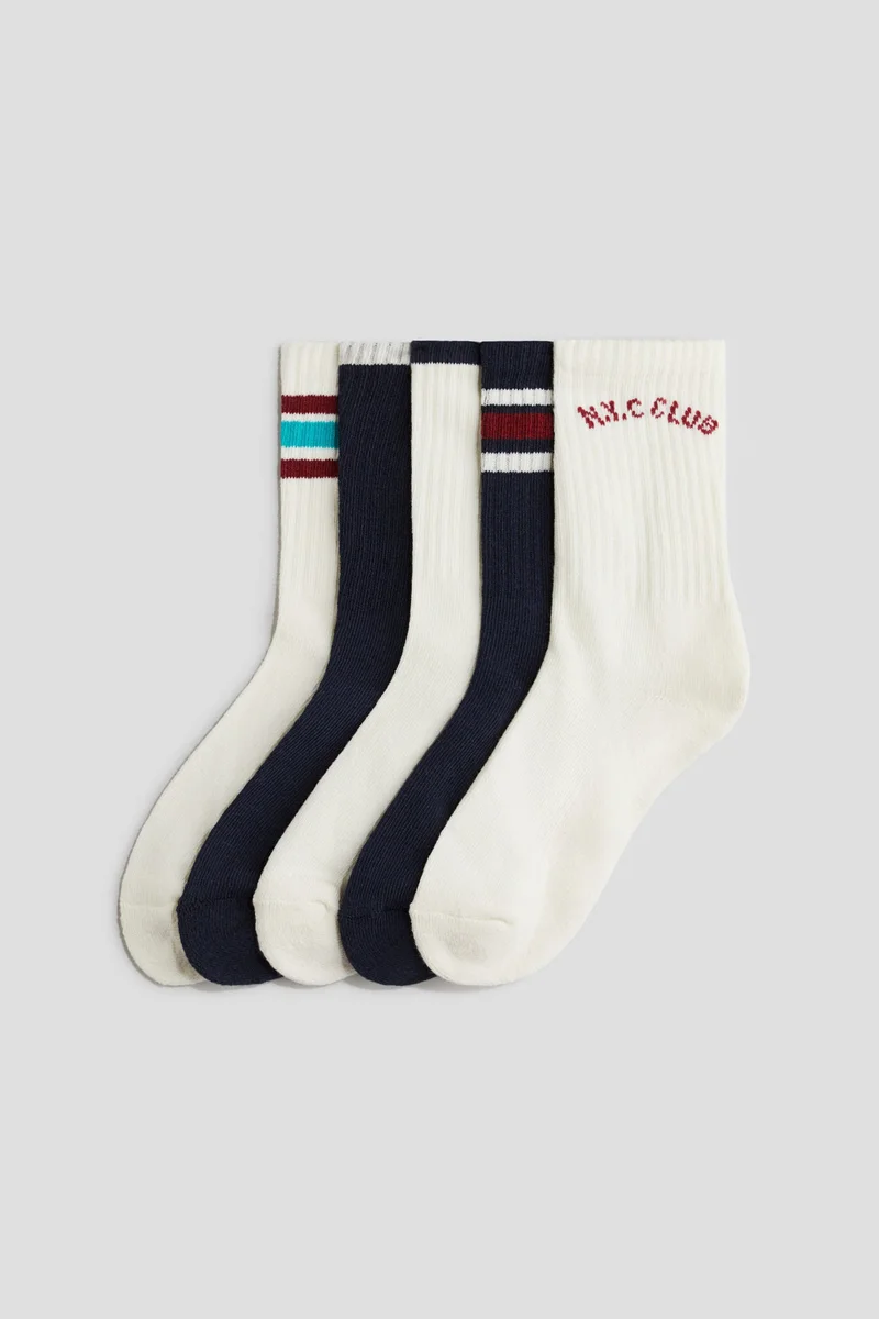 H&M 5-pack ribbed socks