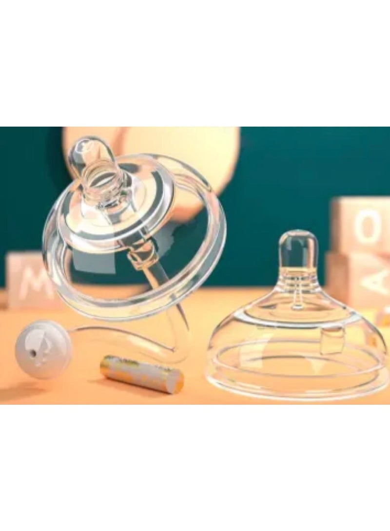 Baby Feeding Bottle, Infant, Newborn Baby, Extra Soft, Easy To Squeeze, 8Oz 250 ML, Natural Comfort, Anti-Colic, Gravity Ball (Pink) - Image 5