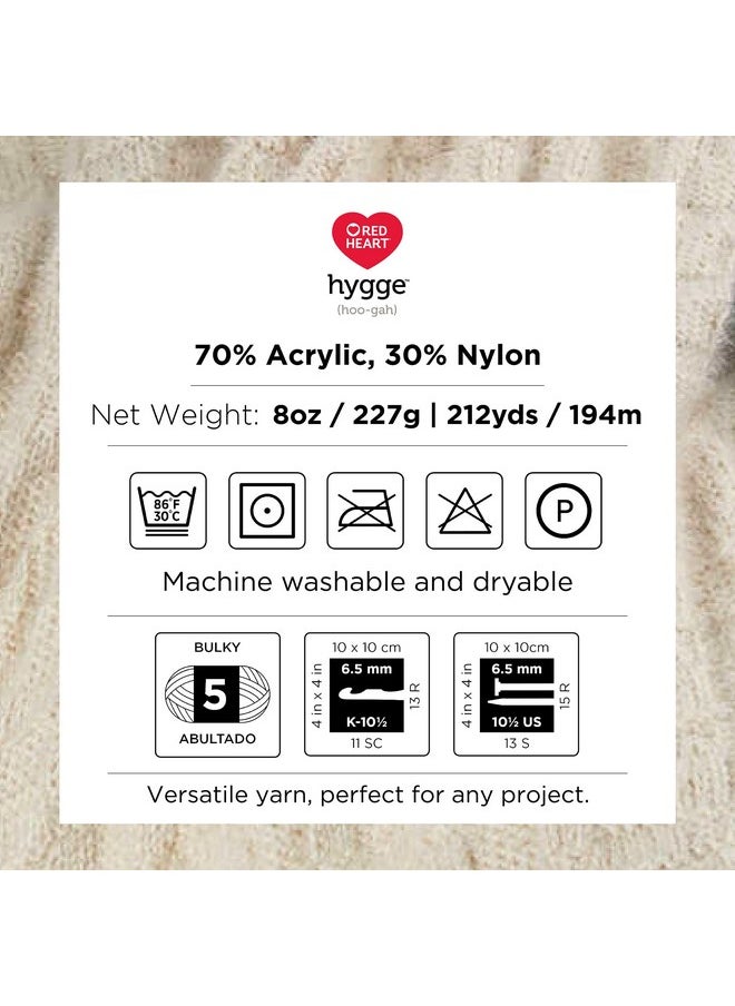RED HEART - Hygge Cloud Yarn 3 Pack Of 227G/8Oz Acrylic Nylon Blend 5 Bulky 212 Yards Knitting/Crochet - Image 1