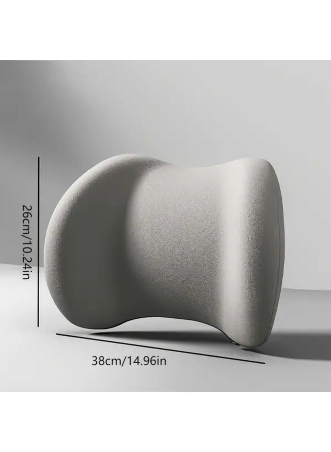 Car Headrest and Lumbar Support Black Memory Foam Neck Pillow Seat Cushion for Long Drives Back Protection While Driving - Image 5