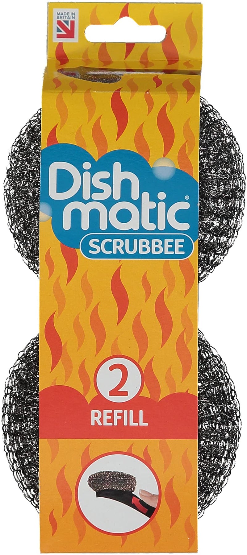 EasyDo Easy Do Dish Matic Fillable Dish Wand Brush with Handle for Dishwashing | Soap Dispensing Steel Scrubber for Utensils | Fillable and Refillable Dishwashing Tool with Stainless Steel Scrub Refill  - Image 3