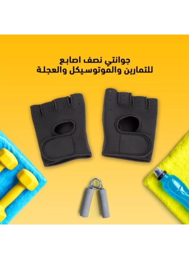 Half-Finger Sports Gloves for Gym, Weightlifting & Cycling – Ideal for Fitness and Training - Image 4