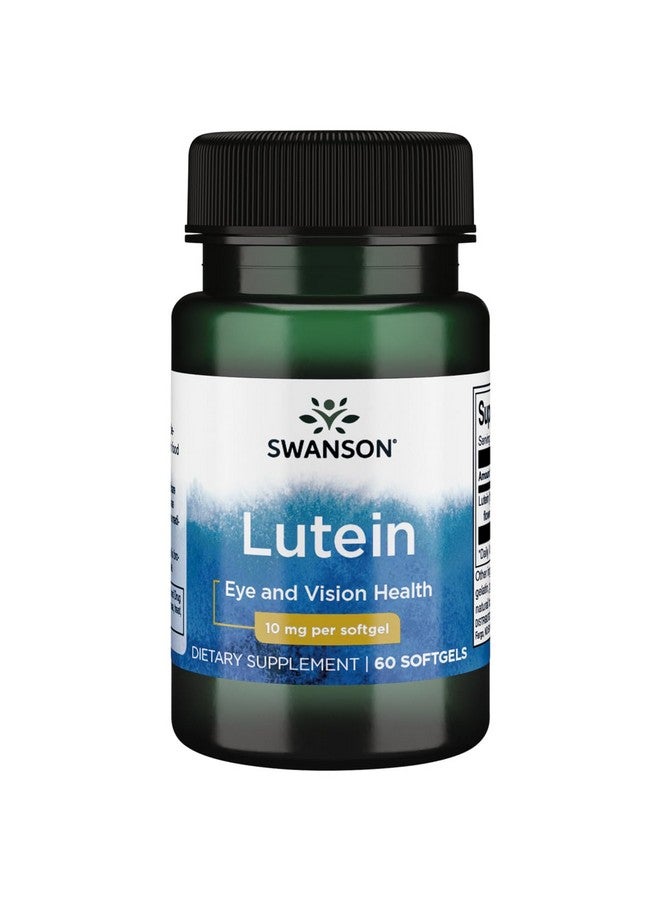 Swanson Lutein 10 Milligrams 60 Sgels - Image 1