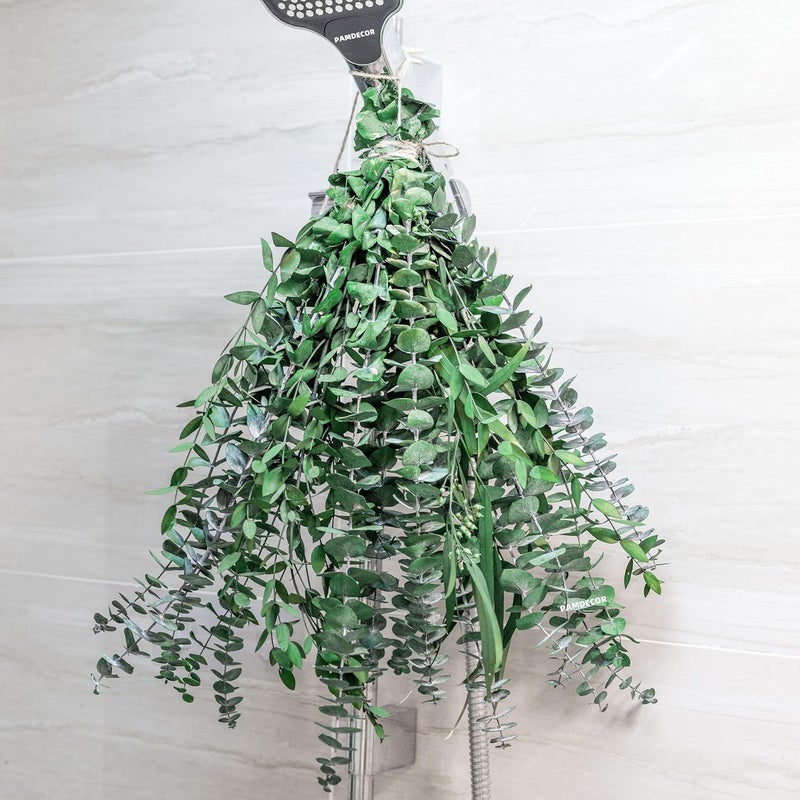 FloraDream 3kinds Natural Eucalyptus Stems 24PCS - 17inch Eucalyptus Set for Shower Bundle Real Eucalyptus Leaves Branches Vase Filler, Dried Flowers Arrangement Home Decor Wedding Decor - Image 1