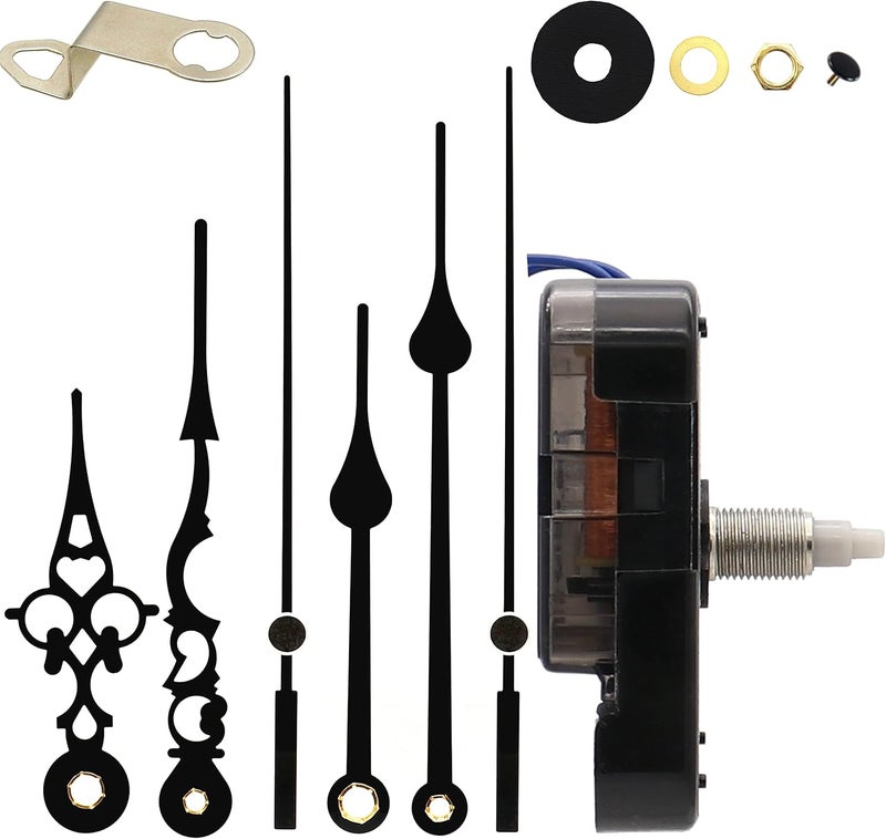 TIKROUND Youngtown 12888 Step Quartz Movement Repair Part with Hour Trigger Switch.1/8 Inch Maximum Dial Thickness, 3/4 Inch Total Shaft Length. A Hands - Image 1