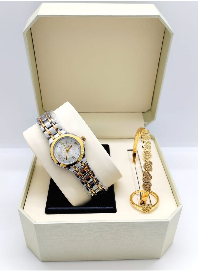 Women's watch set consisting of a watch, bracelet and ring - pzsku/ZD645E8822430460A9626Z/45/_/1728580053/c3fd2820-a292-4143-9f4f-e90061910f71