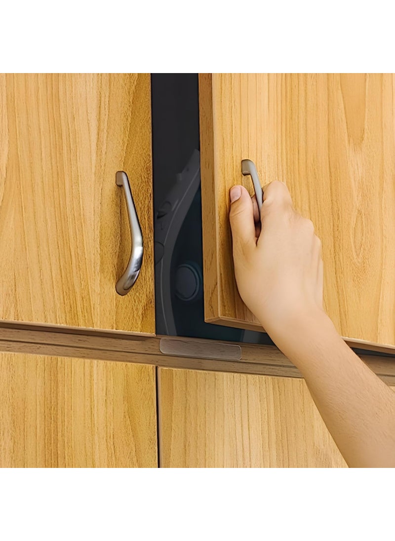 DIVOX Divox Clear Rubber Silicone Strip Wall Protector Cabinet Door Bumper Furniture Drawer Safety Stopper Silicon AntiSlip Silent Bumpers Self Adhesive Wall Protector Furniture Crash Pads 20  - Image 4