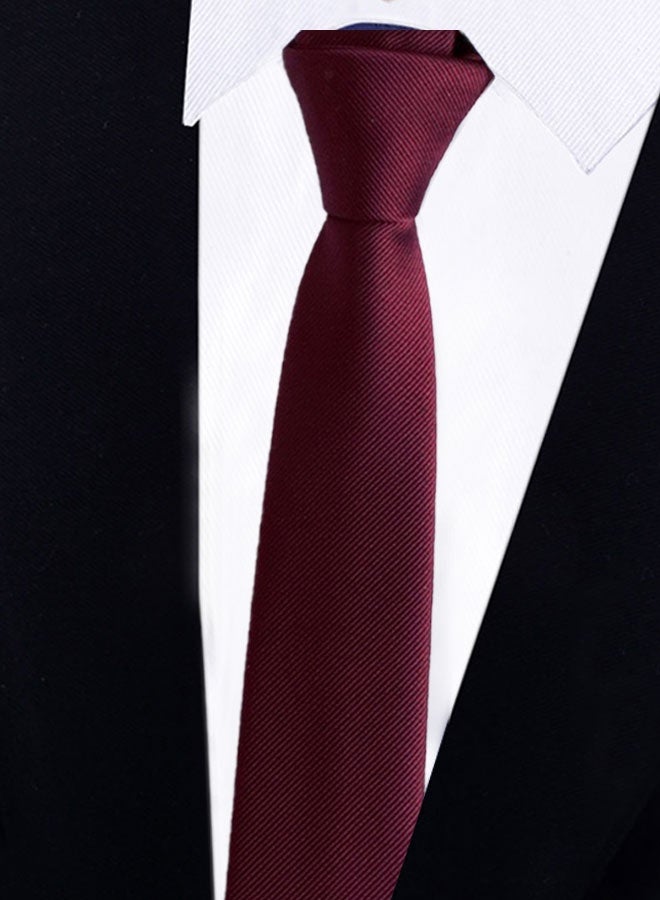HOOTO 1pcs Men's Ties Solid Color Formal Mens Neckties 6cm for Business tie(red) - Image 1