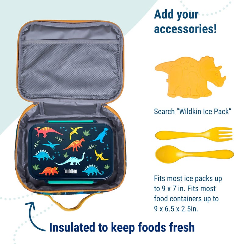Wildkin Kids Insulated Lunch Box – Durable and Reusable for School & Travel - Jurassic Dinosaurs - Image 5