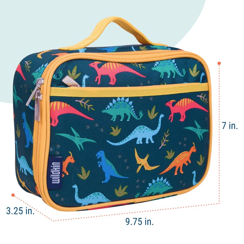 Wildkin Kids Insulated Lunch Box – Durable and Reusable for School & Travel - Jurassic Dinosaurs - Image 4
