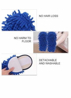 Y&D Floor Cleaning Shoes Mop Slippers Shoes, Multifunction Unisex Washable for Home Kitchen Bathroom Dust Tool Free Size  - Image 3