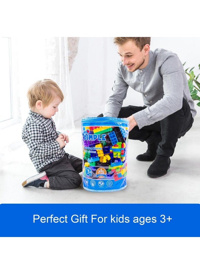 Dimple Dimple Building Blocks for Toddler (300 Pcs) Stacking Toys & Puzzle Games for Learning and STEM Fun Montessori Toys, Educational Baby Blocks Age 3+ Toddler Boy & Girl Birthday for Kids  - Image 5