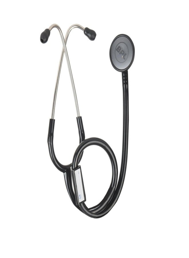 BPL Medical Technologies ST-01 DIA Cast Adult Chest Piece Stethoscope|High Acoustic Level, Versatile Chestpiece for Adult & Pediatric Use|Medical Instrument for Auscultation- Black - Image 1