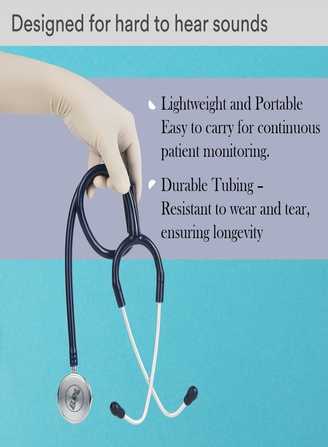 BPL Medical Technologies ST-01 DIA Cast Adult Chest Piece Stethoscope|High Acoustic Level, Versatile Chestpiece for Adult & Pediatric Use|Medical Instrument for Auscultation- Black - Image 4