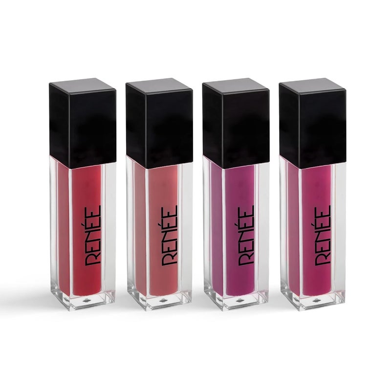 RENEE Stay With Me Mini Matte Lip Color Juicy Berries 2ml Each Long Lasting Light Weight Non Transfer Formula Water Smudge Proof - Image 4