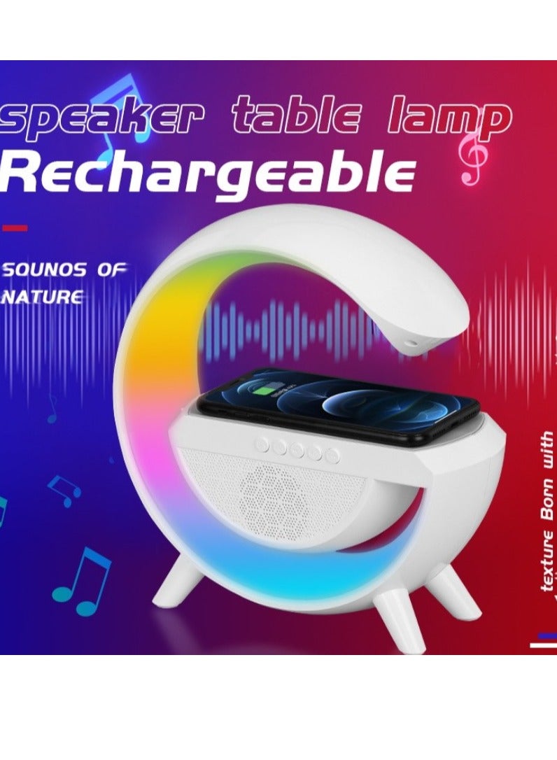 شاحن لاسلكي 3 في 1 بقدرة 10 وات وسماعة بلوتوث وإضاءة ليلية بألوان متعددة - Image 3